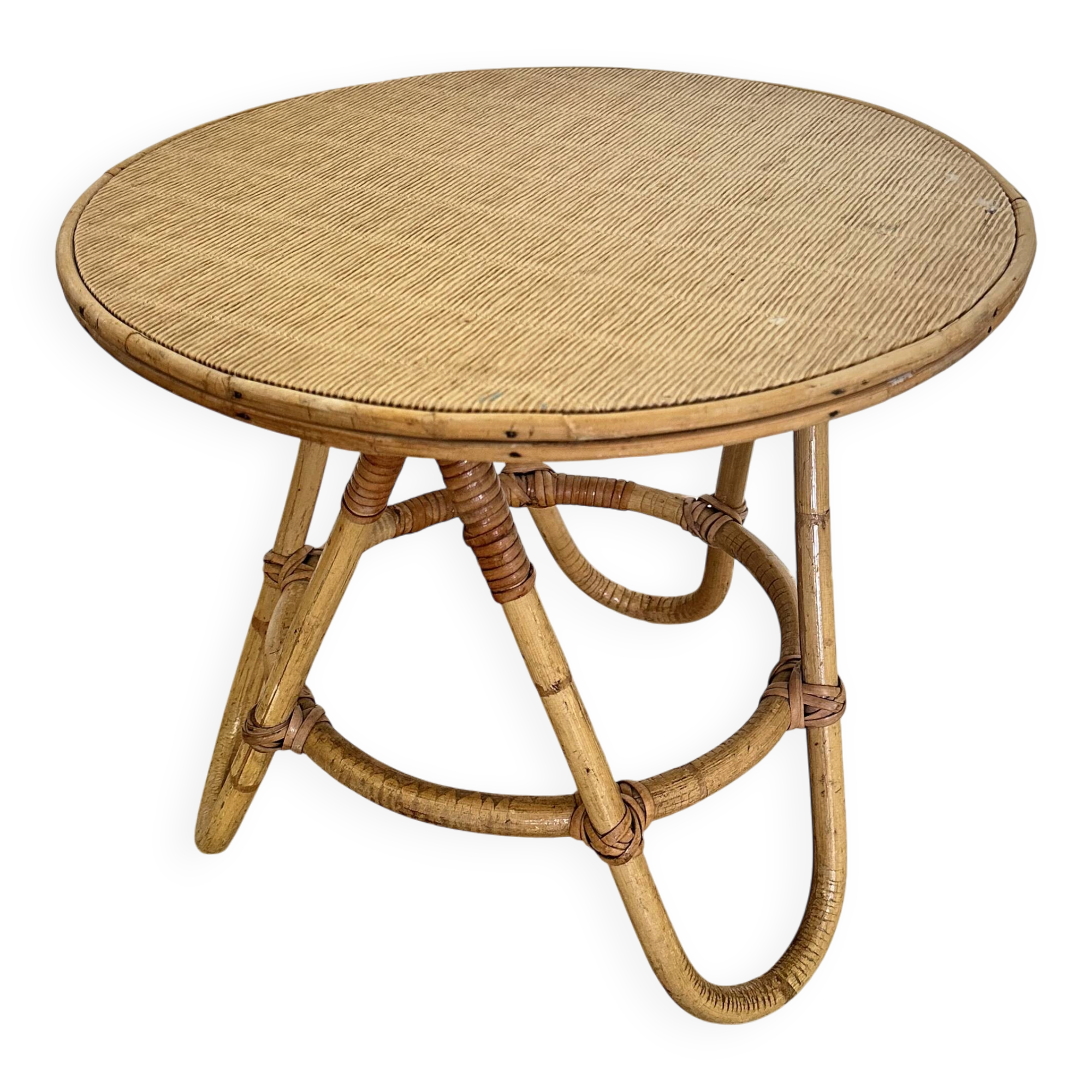 Rattan coffee table