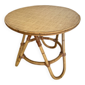 Table basse en rotin