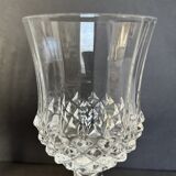 4 verres à vin en cristal