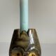 Alabaster stone candle holder made in italy vintage
