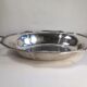 Serving dish in silver metal