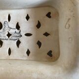Plat à égoutter 19e en faience hollandaise Petrus Regout & co