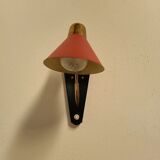 Vintage wall lamp in brass and metal 1950s