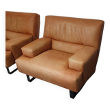 2 x Machalke lounge chair / thick leather