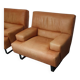2 x fauteuils Machalke / cuir épais