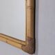 Vintage 1960s Italian design bamboo wall mirror