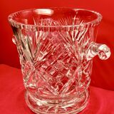 Ice Bucket, Champagne, Wine, 70s Vintage Cut Crystal 26 cm