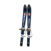 Pair of old wooden skis for children