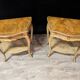 Pair of Italian painted bedside tables in Louis XV style