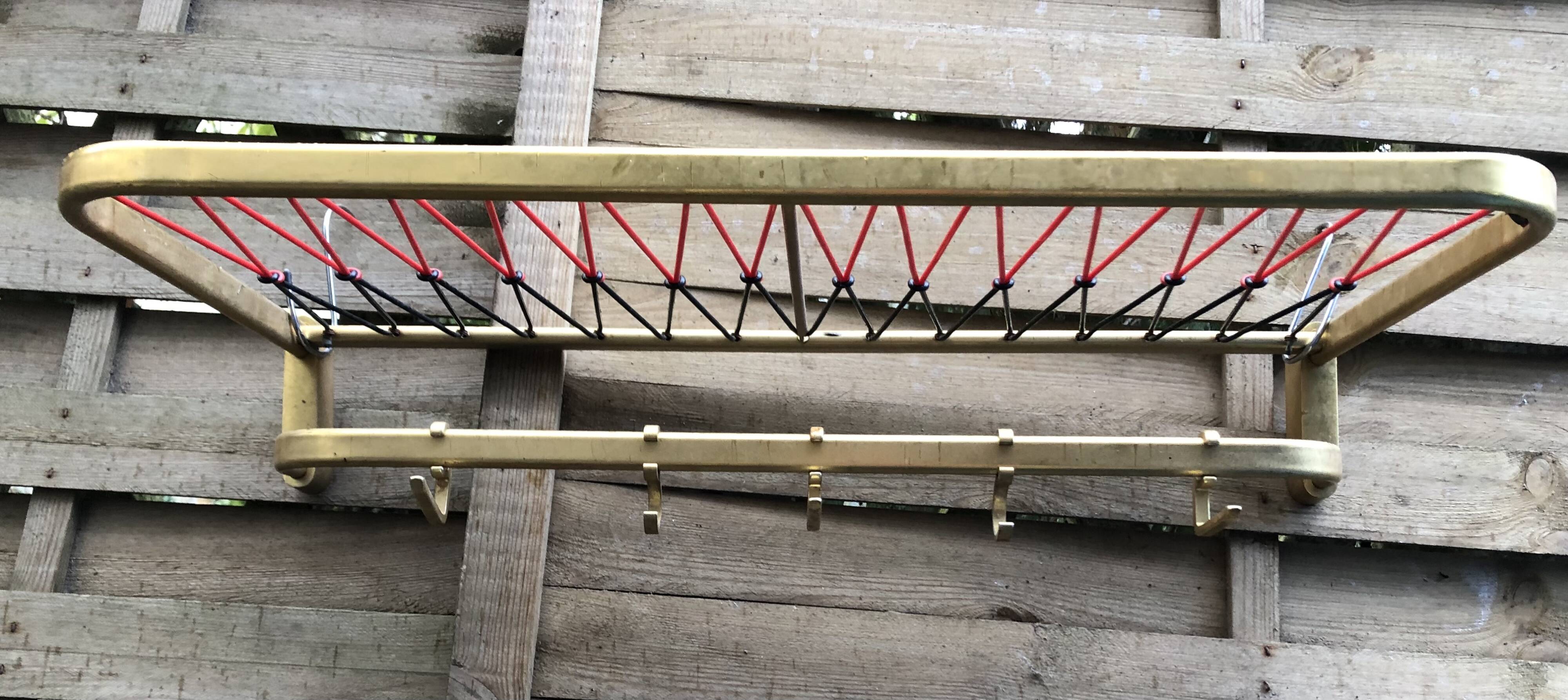 Wall coat rack sncf scoubidou 60s vintage