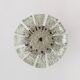 Large Ice Glass Chandelier by J.T. Kalmar