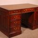 English mahogany pedestal desk