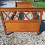 Bed and bedside table
