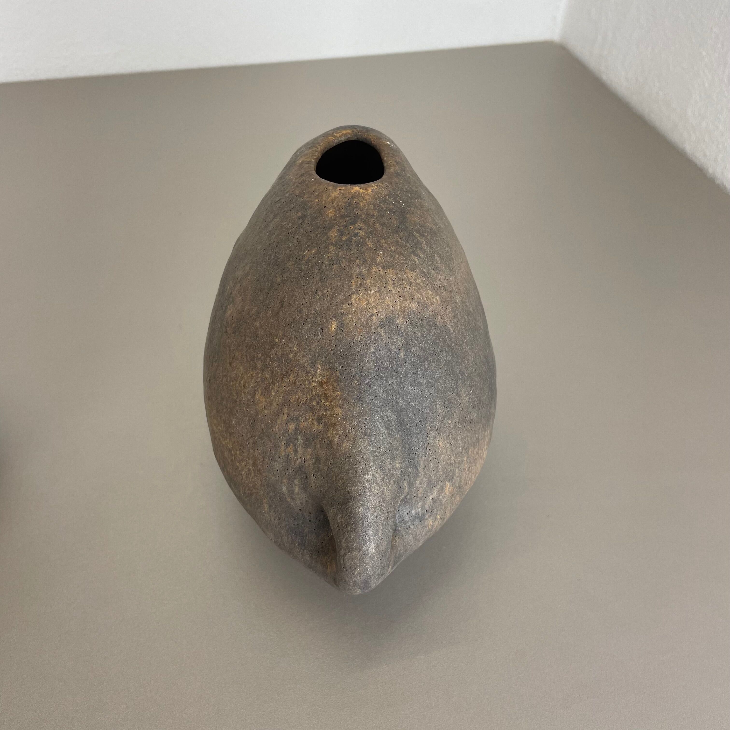 Set of 2 West German Ceramic Studio Vase Object by Helmut Schäffenacker, 1960s