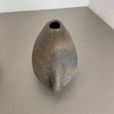 Set of 2 West German Ceramic Studio Vase Object by Helmut Schäffenacker, 1960s