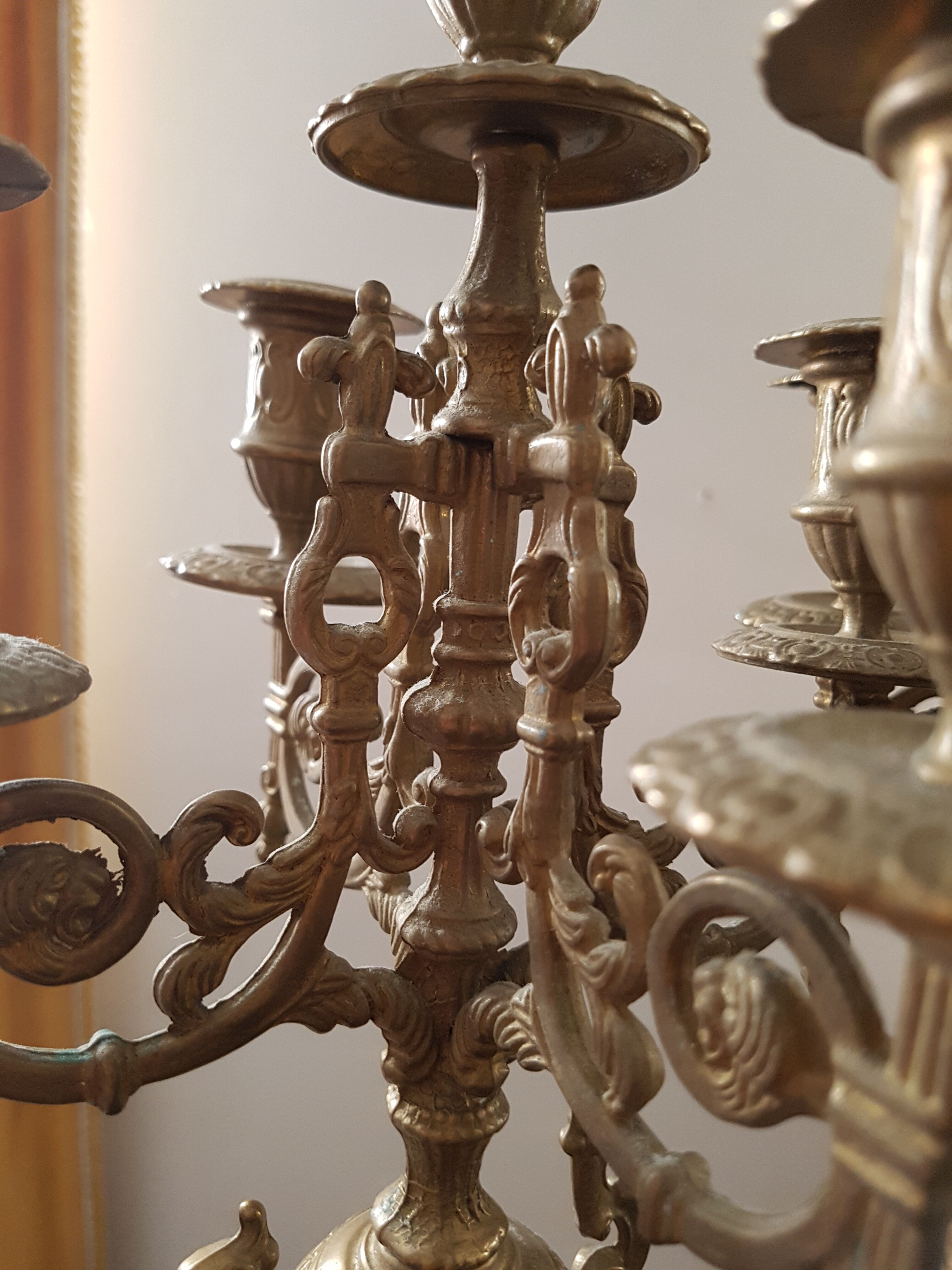 Pair of rock-style candelabras