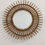 Sun mirror rattan from the 60s/70s