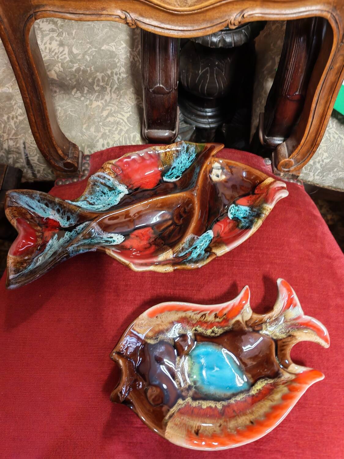 Ceramic aperitif duo Vallauris fish shape