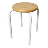 80s wood and metal stool