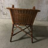 Rattan armchair 60s