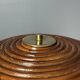 Midcentury pencil reed rattan bamboo and brass table lamp, 1960s