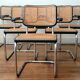 Ensemble de 6 chaises Thonet S64, Marcel Breuer, Thonet Allemagne, 1992