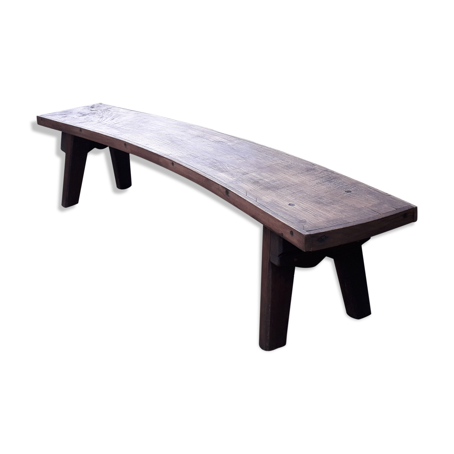 Farm in oak bench
