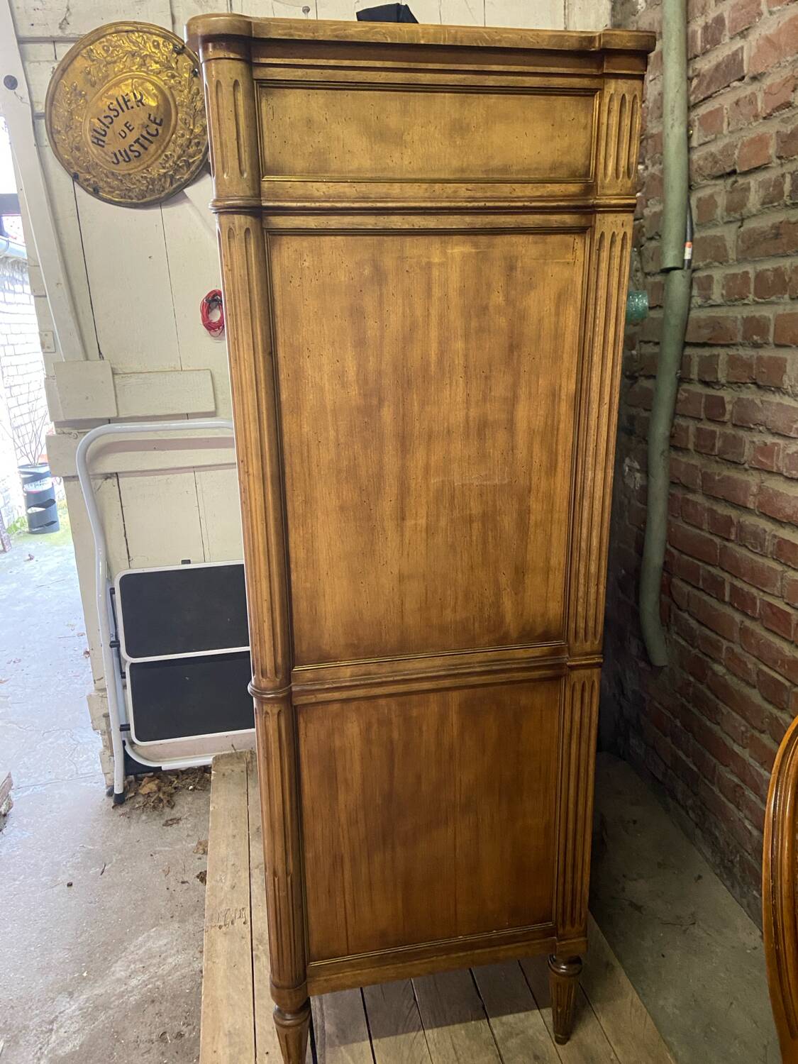 Secretary with a Walnut Drop Leaf