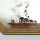 Small octagonal art nouveau mirror