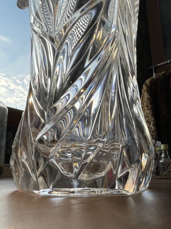 Vase en cristal d’Arques-Durand, série « Royale », France 1950