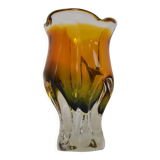 Art Glass Vase by Josef Hospodka for Glasswork Chribska,1960's.