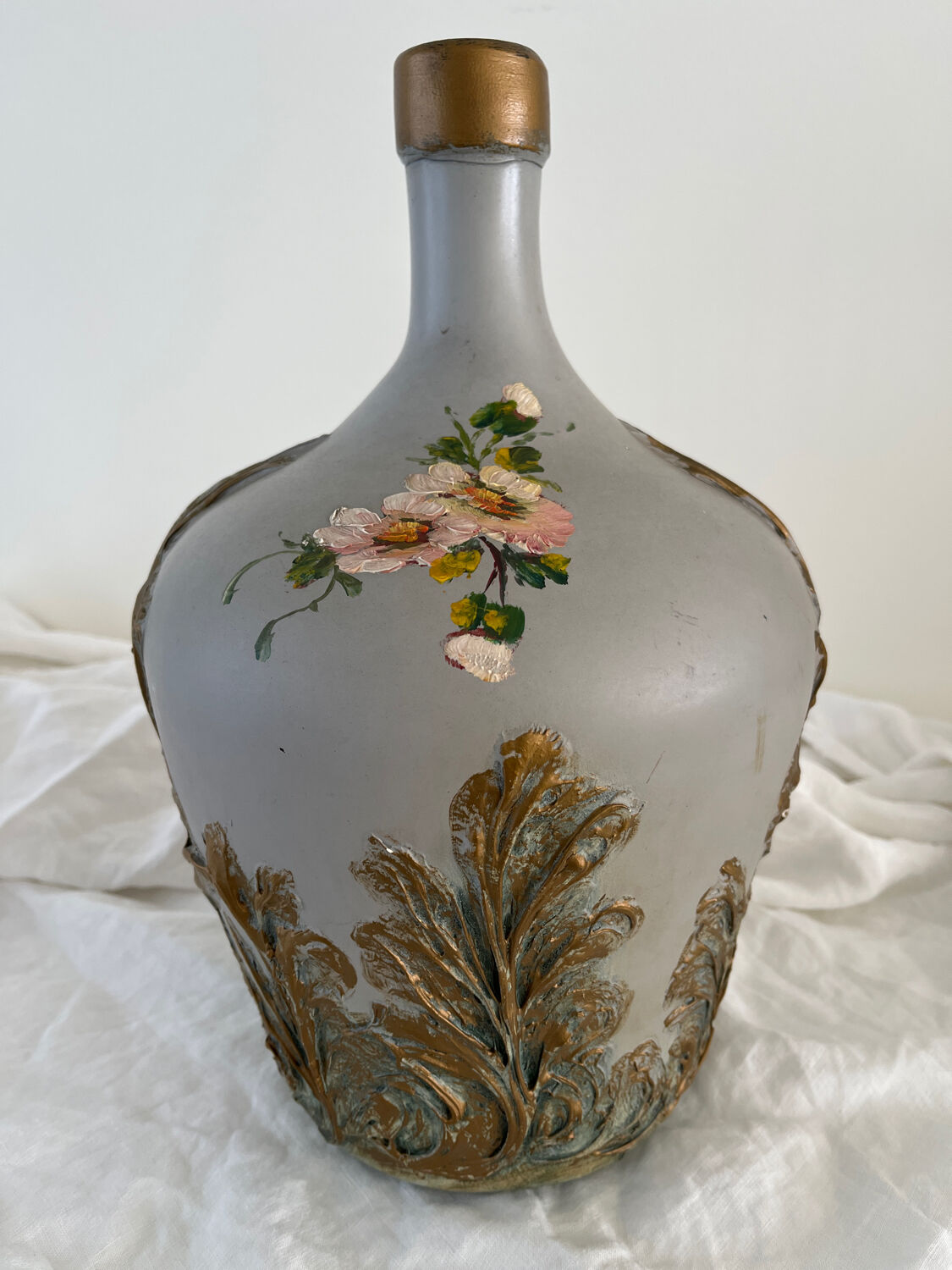 Painted demijohn