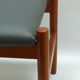 Ottoman stool, teak and leather, Spottrup, Denmark, 1960s