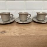 Set of 3 cups and subcups