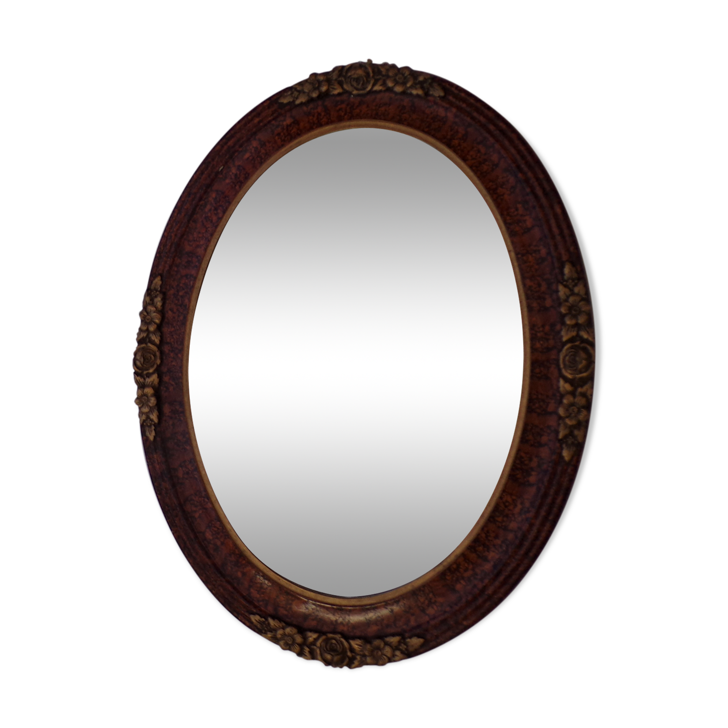 oval mirror 49x39cm