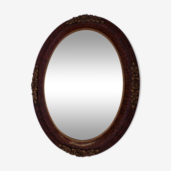 oval mirror 49x39cm
