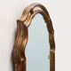 Arched gold-leaf mirror with marbled glass border by Deknudt, Belgium, 20th