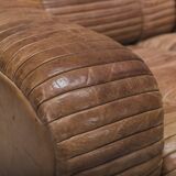 Set of Armchairs in Patchwork Leather by Ernst Lüthy for De Sede