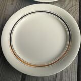 6 vintage cream plates with golden fillet by Villeroy Boch
