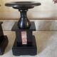 Old pair of marble vase bookends.