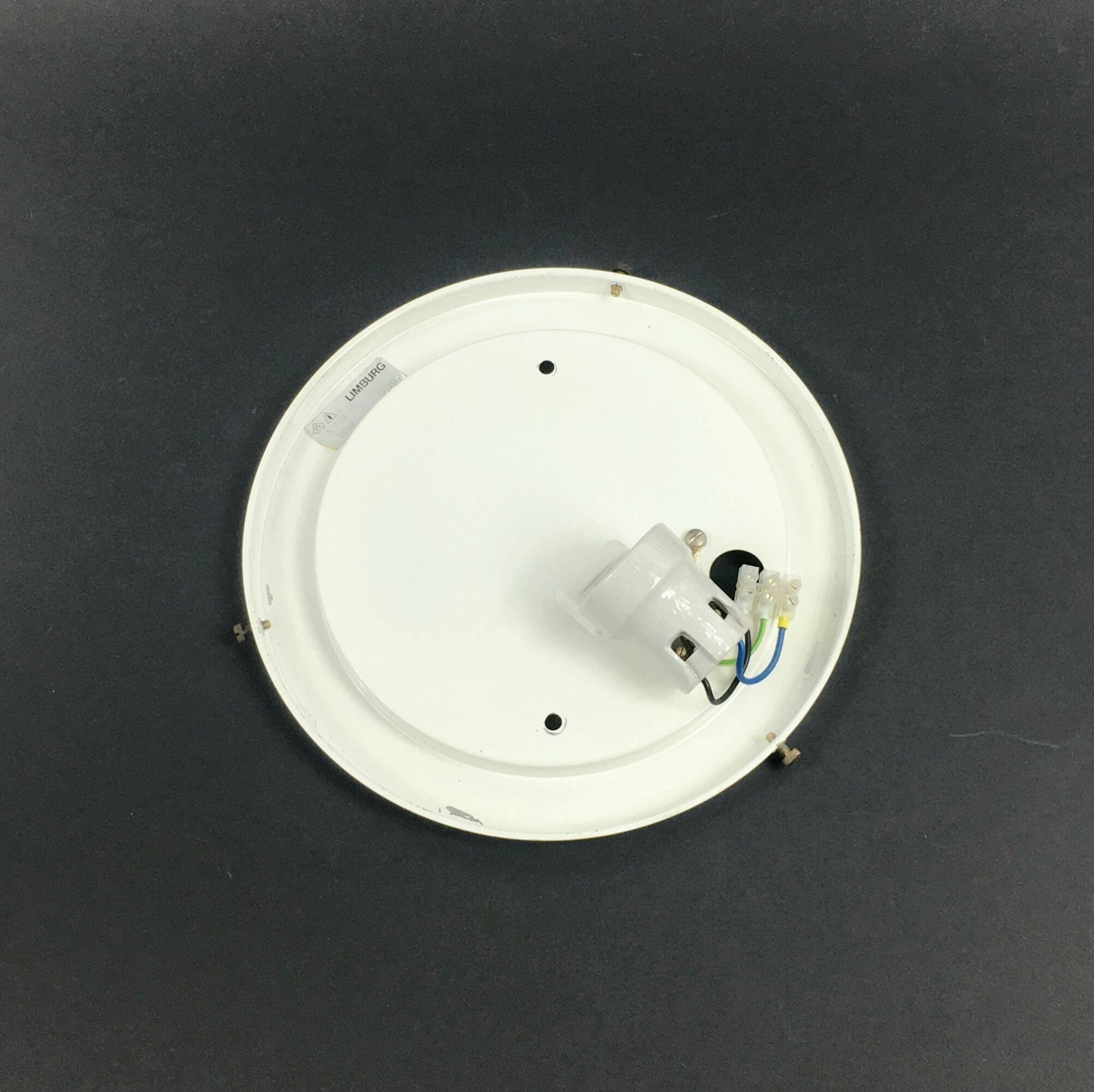 Large Vintage Opaline Glass Shell-Shaped Wall Lights from Limburg, 1970s