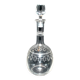 Antique carafe with guilloché spiral decoration – pantograph chemical engraving, circa 1900