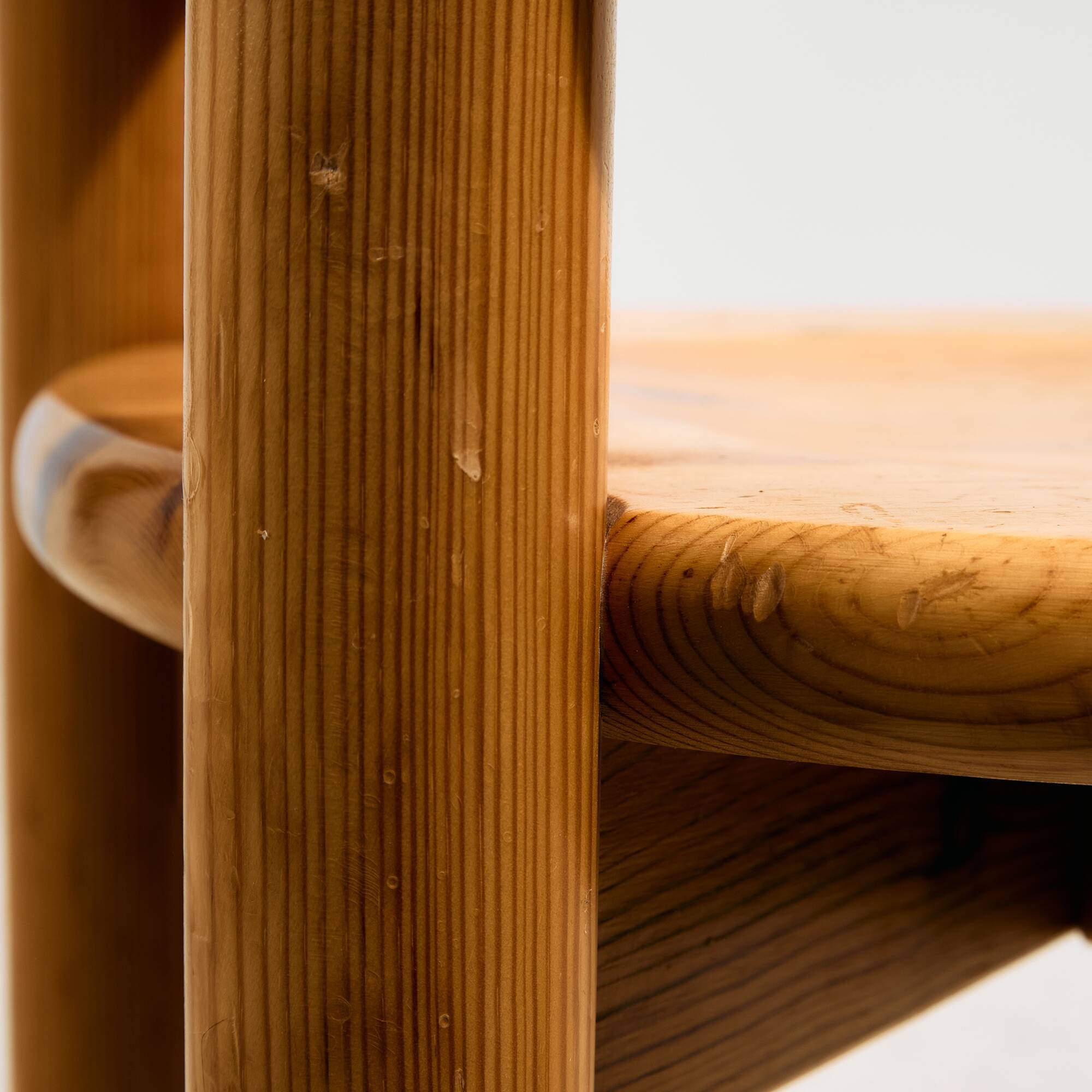 Pine dining set by Rainer Daumiller for Hirtshals Savvaerk, Set of 7