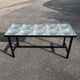 Table basse moderniste carreaux de verre Saint Gobain