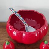 Tomato barbotine salad bowl