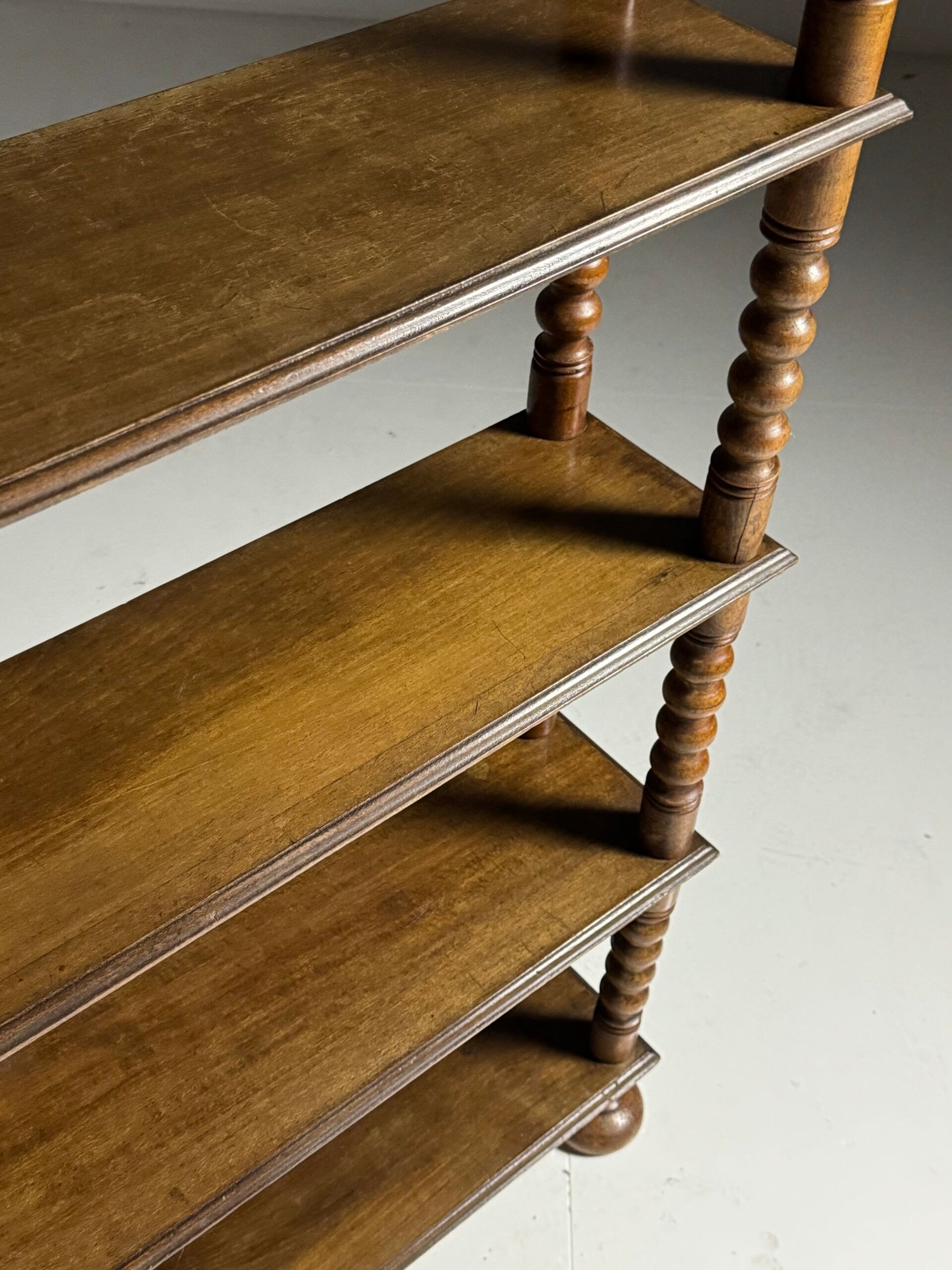 Bobbin bookcase French antique