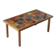 1960s geometric tiled brutalist coffee table by Jean Gregorieff