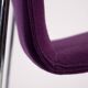 Fauteuil lounge Thonet Wulf Schneider s320 en laine violette, années 1980