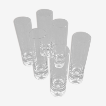 6 verres à apéritif forme tube élancé et épuré