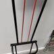 Coat rack/vintage iron mirror on foot 1970